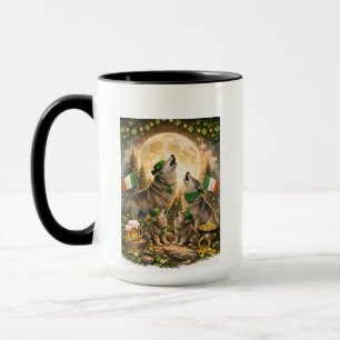 Mug Lucky Wolf Pack – Fête de la Saint-Patrick, hurlem