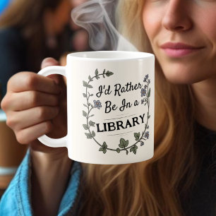 Mug Lumière Académique Plutôt être dans la bibliothèqu