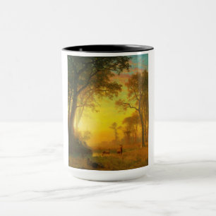 Mug Lumière dans la forêt (par Albert Bierstadt)