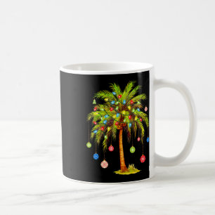 Mug Lumière de palmier de Noël Hawaïen Tropical Xmas