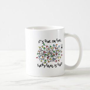 Mug Lumières de Noël amusantes C'est bien Je vais bien