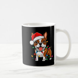 Mug Lumières de Noël Boston Terrier Xmas Chiens Hommes
