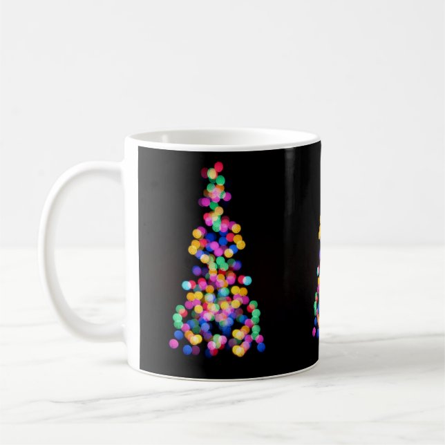 Mug Lumières de Noël floues (Gauche)