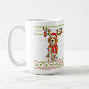 Mug Lumières de Noël moches beagles
