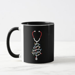 Mug Lumières de sapin de Noël fournitures médicales st