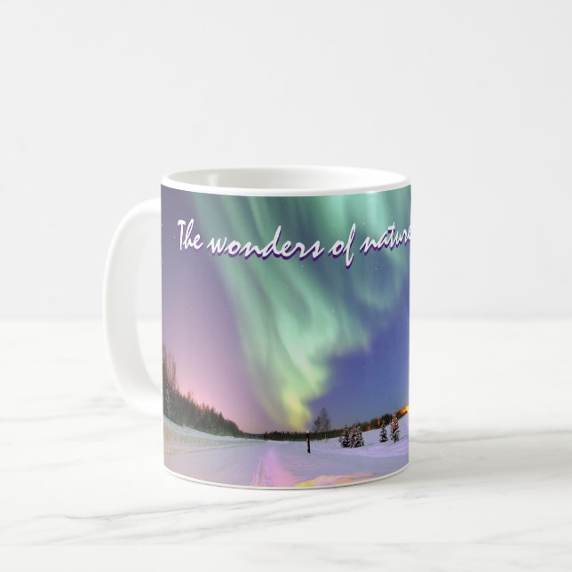 Mug Lumières du nord personnalisées de Borealis de (Devant gauche)