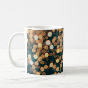 Mug lumières fond abstrait, arrière - plan, noir, flou