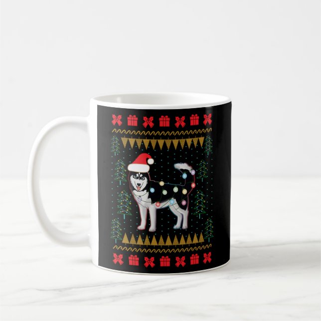 Mug Lumières Husky-Ugly Sweater (Gauche)