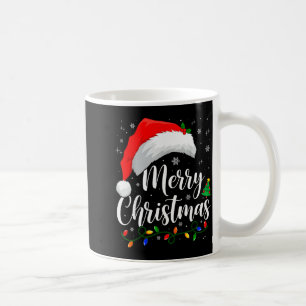 Mug Lumières Joyeux Noël Chapeau de Père Noël Xmas Fam