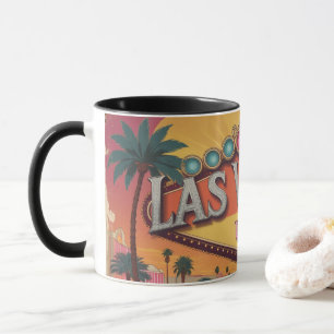 Mug Lumières Rétro de Las Vegas
