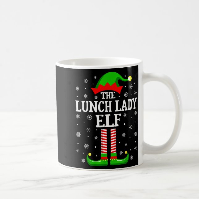 Mug Lunch Lady Elf Funny Christmas Family Matching  (Droite)