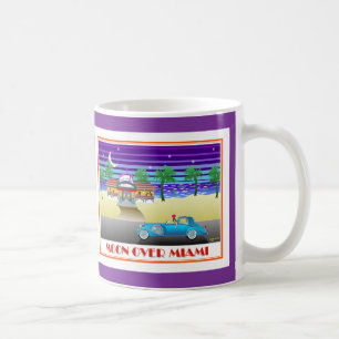 Mug Lune au-dessus de pourpre de Miami