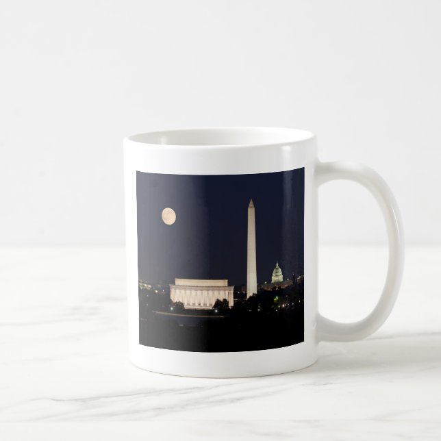 Mug Lune au-dessus de Washington DC (Droite)