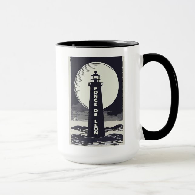 Mug Lune du phare de Ponce De Leon (Droite)