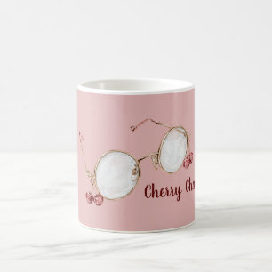 Mug Lunettes de charme Cerise Rose Rouge