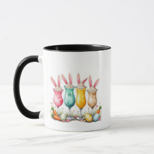 Mug Lunettes de latte de Pâques avec des oreilles de l