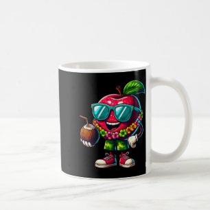 Mug Lunettes de soleil hawaïennes buvant un coco d'été