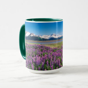 Mug Lupines en fleur Kenai Mountains, Alaska