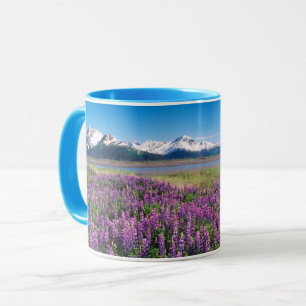 Mug Lupines en fleur Kenai Mountains, Alaska