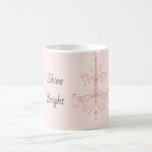 Mug Lustre à bijoux scintillants rose