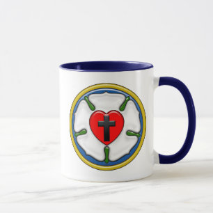 Mug Luther Rose en relief