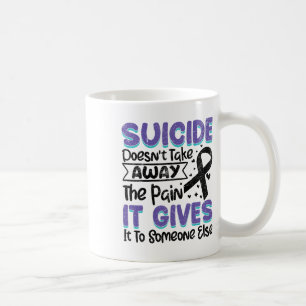 Mug Lutte Contre Le Suicide Ribbo Turquoise Et Violet