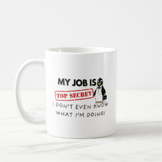 Mug Lutte drôle de pingouin-travail