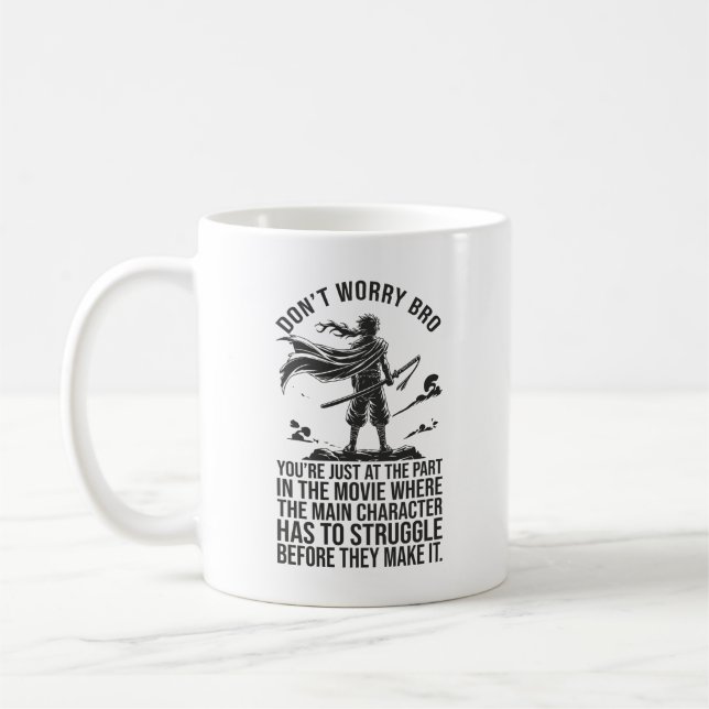 Mug Lutter avant de le faire - Motivation Anime (Gauche)