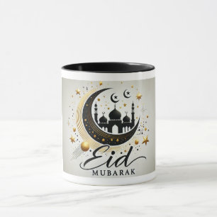 Mug Luxueuse Mosquée Crescent Eid Moubarak