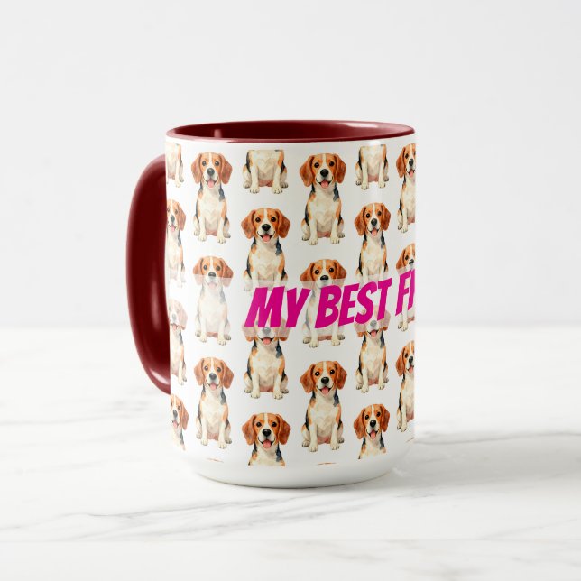 Mug Luxury Grooming Dog Personalized Modern Collection (Devant gauche)