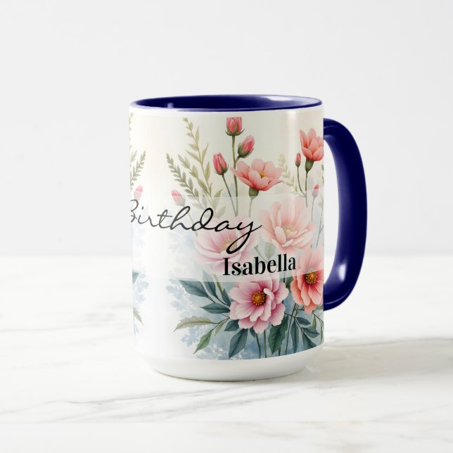 Mug Luxury Trendy Wildflowers Beautiful Collection (Devant droit)