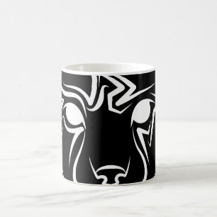Mug Lynx tribale noire et blanche