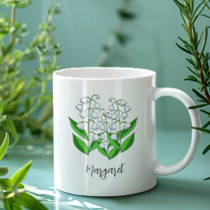 Mug Lys de la vallée mai Fleur de naissance mignonne F