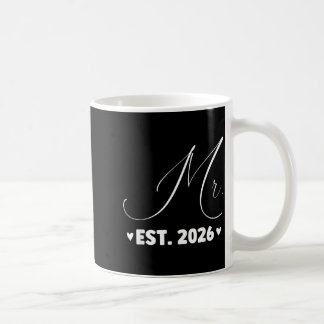 Mug M. Est 2026 Jeune couple marié fête de mariage Mme