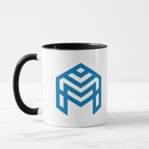 Mug M Géométrique Abstrait Bleu 