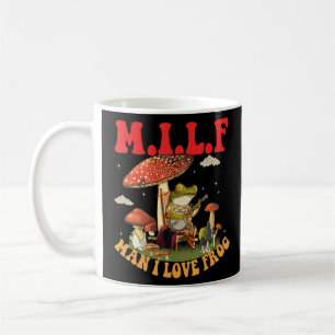 Mug M I L F Cottagecore Grenouille de champignons Joue