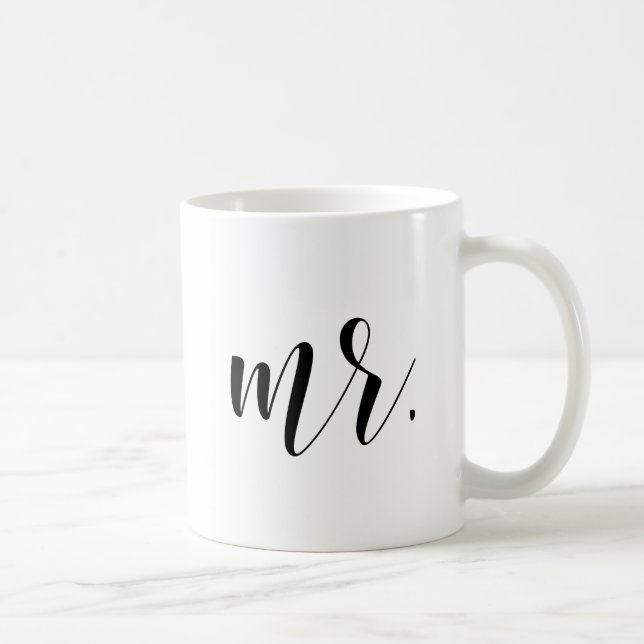 Mug M. Modern Calligraphy | Typographie noire (Droite)
