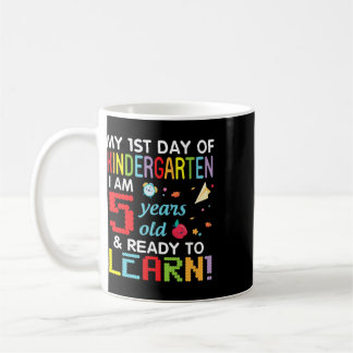 Mug Ma 1re journée de maternelle j'ai 5 ans et re