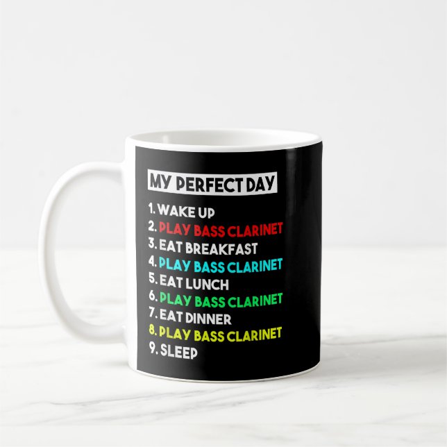 Mug Ma Basse Parfaite Clarinet Jour Funny Bass Clarine (Gauche)