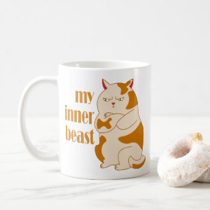 Mug Ma bête intérieure fainéante citation de motivatio