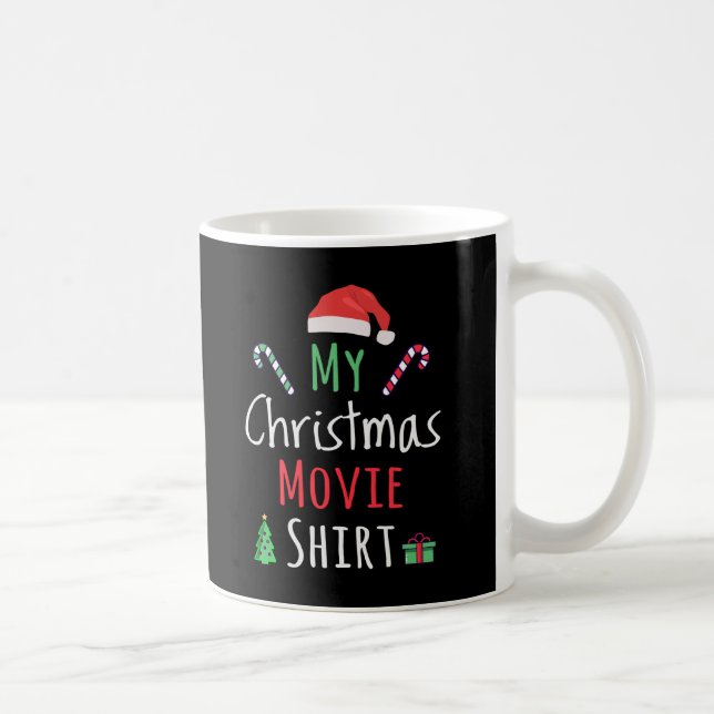 Mug Ma chemise de cinéma de Noël (Droite)