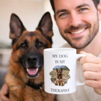 Ma chienne est ma thérapeute photo noir