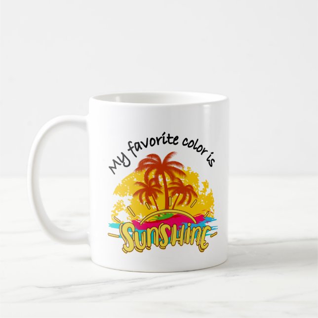 Mug Ma Couleur Préférée Est Le Soleil (Gauche)
