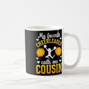 Mug Ma cousine pom-pom girl préférée Cheer cousine d'u