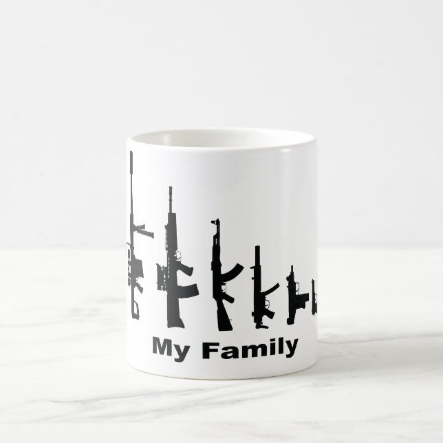 Mug Ma famille (armes à feu d'amour d'I) (Centre)