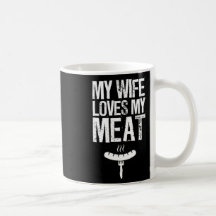 Mug Ma Femme Aime Ma Viande Drôle Grillation Barbecue 