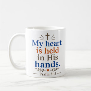 Mug Ma foi chrétienne est tenue dans Ses mains