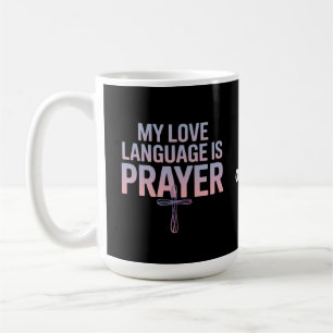 Mug Ma Langue D'Amour Est La Prière Jésus Conception C