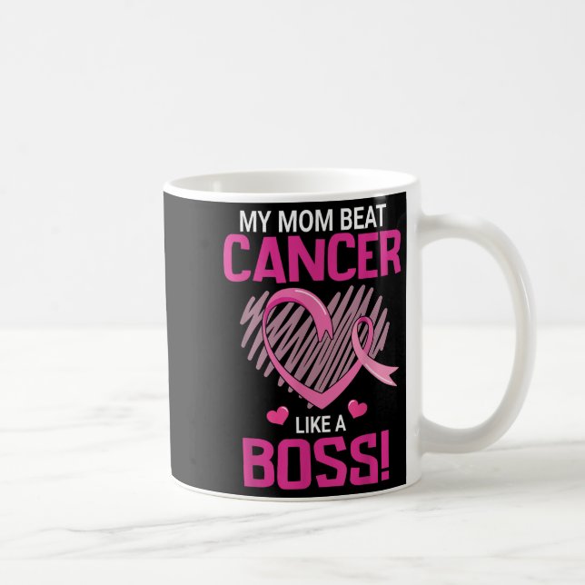 Mug Ma Mère Battre Le Cancer Du Sein Comme Un Guerrier (Droite)