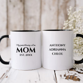 Mug Ma plus grande bénédiction, appelle-moi maman